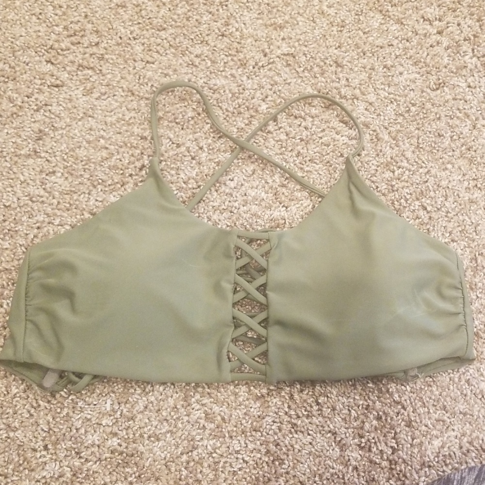 Olive Green Express Bathing suit top
